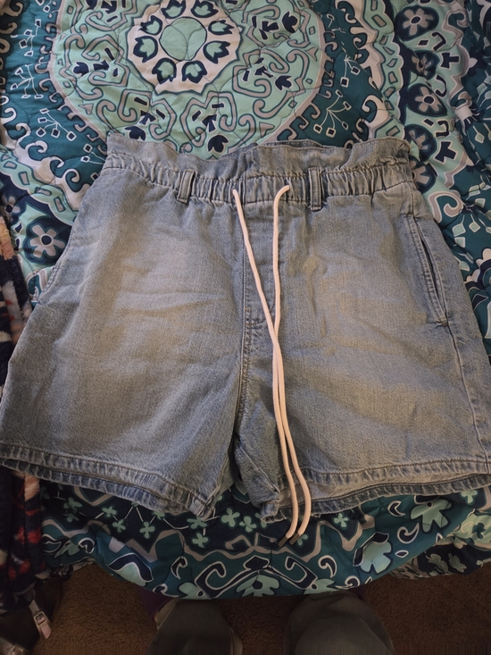 GAP Pants - GAP Light Blue Denim Drawstring Casual Shorts